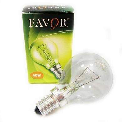 Favor P45 E14 40W шар прозрачная (Калашников) (арт. 427115)