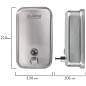 Дозатор для жидкого мыла LAIMA PROFESSIONAL INOX (гарантия 3 года), 1 л, нержавеющая сталь, матовый, 605395 (арт. 605395)