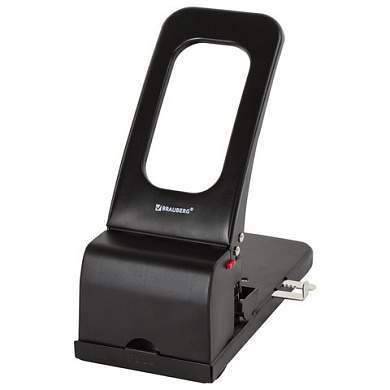 Дырокол металлический МОЩНЫЙ BRAUBERG "Heavy duty", до 100 л., черный, 226869 (арт. 226869)