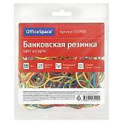 Банковская резинка 100г OfficeSpace, диаметр 80мм, ассорти, европодвес (арт. 333905)