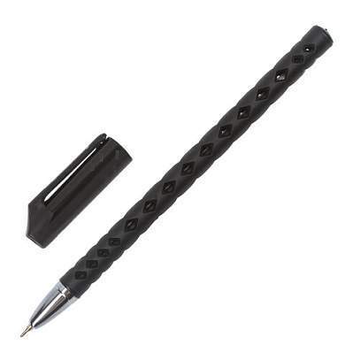 Ручка шариковая масляная BRAUBERG "Orient", ЧЕРНАЯ, корпус черный, игольчатый узел 0,7 мм, линия письма 0,35 мм, 143000 (арт. 143000)