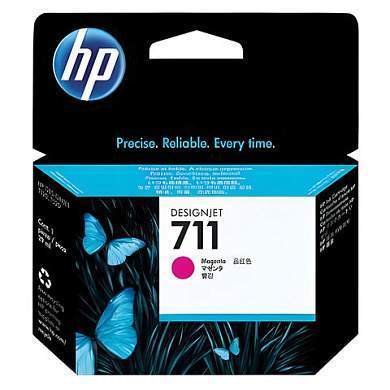 Картридж струйный для плоттера HP (CZ131A) DesignJet T120/T520, №711, пурпурный, оригинальный (арт. 361143)