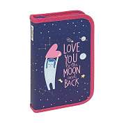 Пенал 1 отделение, 190*115 ArtSpace "To the moon and back", ламинированный картон, софт-тач (арт. 349477)