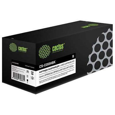Картридж лазерный CACTUS (CS-C055HBK) для Canon LBP663Cdw/664Cx/MF746Cx/742Cd, черный, ресурс 7600 страниц (арт. 364054)