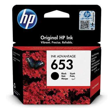 Картридж струйный HP (3YM75AE) DeskJet Plus Ink Advantage 6075/6475, №653, черный, 360 страниц, оригинальный (арт. 363906)