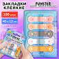 Закладки клейкие Z-сложения FUNSTER (ФАНСТЕР) "Лапки котов", 45х12 мм, 100 шт. (5 цветов х 20 листов), в диспенсере, 116691 (арт. 116691)