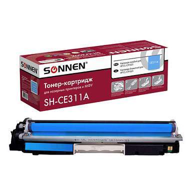 Картридж лазерный SONNEN (SH-CE311A) для HP CLJ CP1025 ВЫСШЕЕ КАЧЕСТВО, голубой, 1000 страниц, 363963 (арт. 363963)