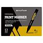 Маркер-краска MunHwa "Professional Paint Marker" черная, 4мм, нитро-основа (арт. 377882)