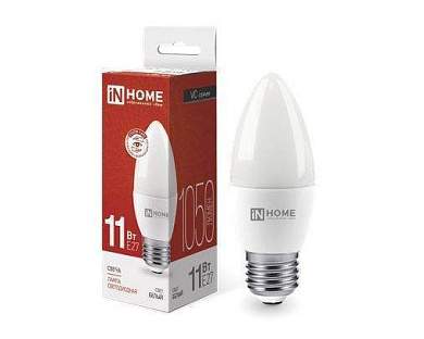 ASD/inHome VC свеча C37 Е27 11W(820lm) 4000К 4K (без пульсации) 0495 (арт. 687236)