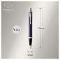 Ручка шариковая Parker "IM Matte Blue CT" синяя, 1,0мм, кнопочн., подарочная упаковка (арт. 246610)