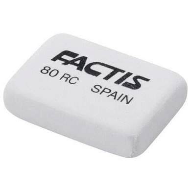 Ластик FACTIS 80 RC, 28х20х7 мм, белый, прямоугольный, CNF80RC (арт. 228000)