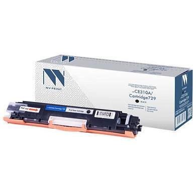 Картридж лазерный NV PRINT (NV-CE310A/729Bk) для HP M175nw/CP1025nw/CANON LBP7010C, черный, ресурс 1200 страниц (арт. 363394)