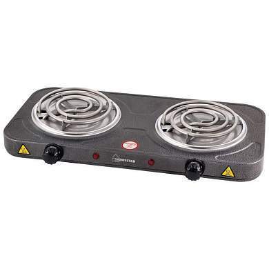 Электроплитка HomeStar HS-1105, 2 конфорки, спираль (ТЭН) 1кВт+1кВт, 3584 (арт. 648442)