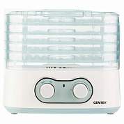 Сушилка для овощей CENTEK CT-1659, объём 5 л, 270 Вт, 5 поддонов, механическое управление, белая, CT-1659 White (арт. 457607)