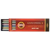 Грифели цветные для цанговых карандашей Koh-I-Noor "Gioconda", 5,6мм, металлик ассорти, 6шт., пластик коробвый (арт. 298325)
