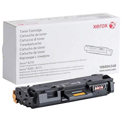 Тонер-картридж XEROX (106R04348) для B205/B210/B215, оригинальный, ресурс 3000 страниц (арт. 363326)