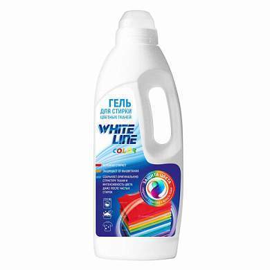 Гель для стирки цветных тканей 1 л, WHITE LINE Color, WL-01 (арт. 609023)