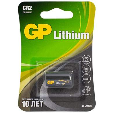 Батарейка GP Lithium CR2E, литиевая, 1 шт., блистер, 3В, CR2E-2CR1 (арт. 456689)