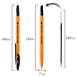 Ручка шариковая BRAUBERG "ULTRA ORANGE", ЧЕРНАЯ, узел 0,7 мм, чернила ГЕРМАНИЯ, наконечник ШВЕЙЦАРИЯ, 143563 (арт. 143563)