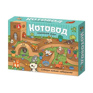 Игра настольная "Котовод", 60 карточек, 10 КОР, 6095 (арт. 667863)