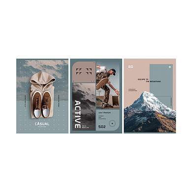 Тетрадь 96л., А4, клетка BG "Men's style", матовая ламинация (арт. 341668)