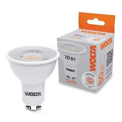 WOLTA лампа св/д WSTD PAR16 с линзой угол 60° 10W(800lm) 4000K 4K GU10 WSTD-PAR16-220V10W4KGU10-L (арт. 898928)